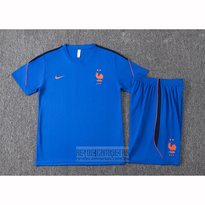 Chandal del Francia Manga Corta 2026-2027 Azul - Pantalon Corto